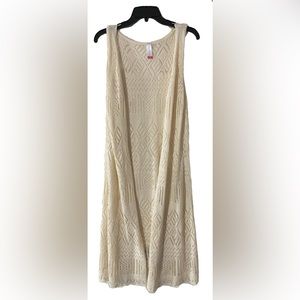 Cream Sleeveless Cardigan